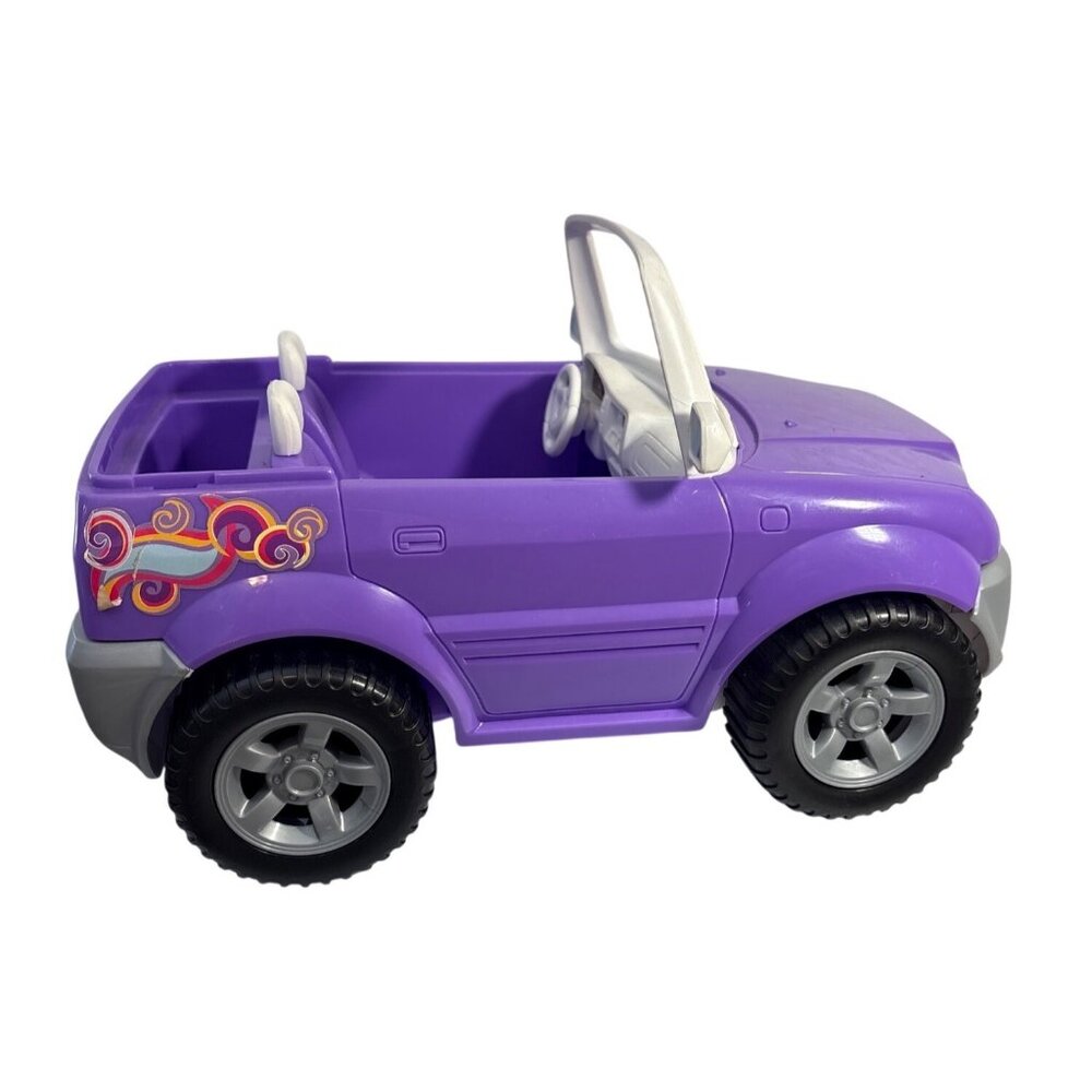 Barbie Purple Beach Blast Car Jeep 2002 Hippie Stickers 11" Long